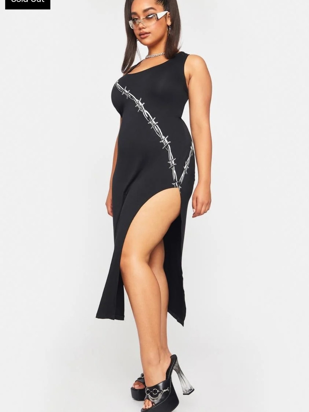Dolls Kill Danger Dangerously In Love Maxi Dress